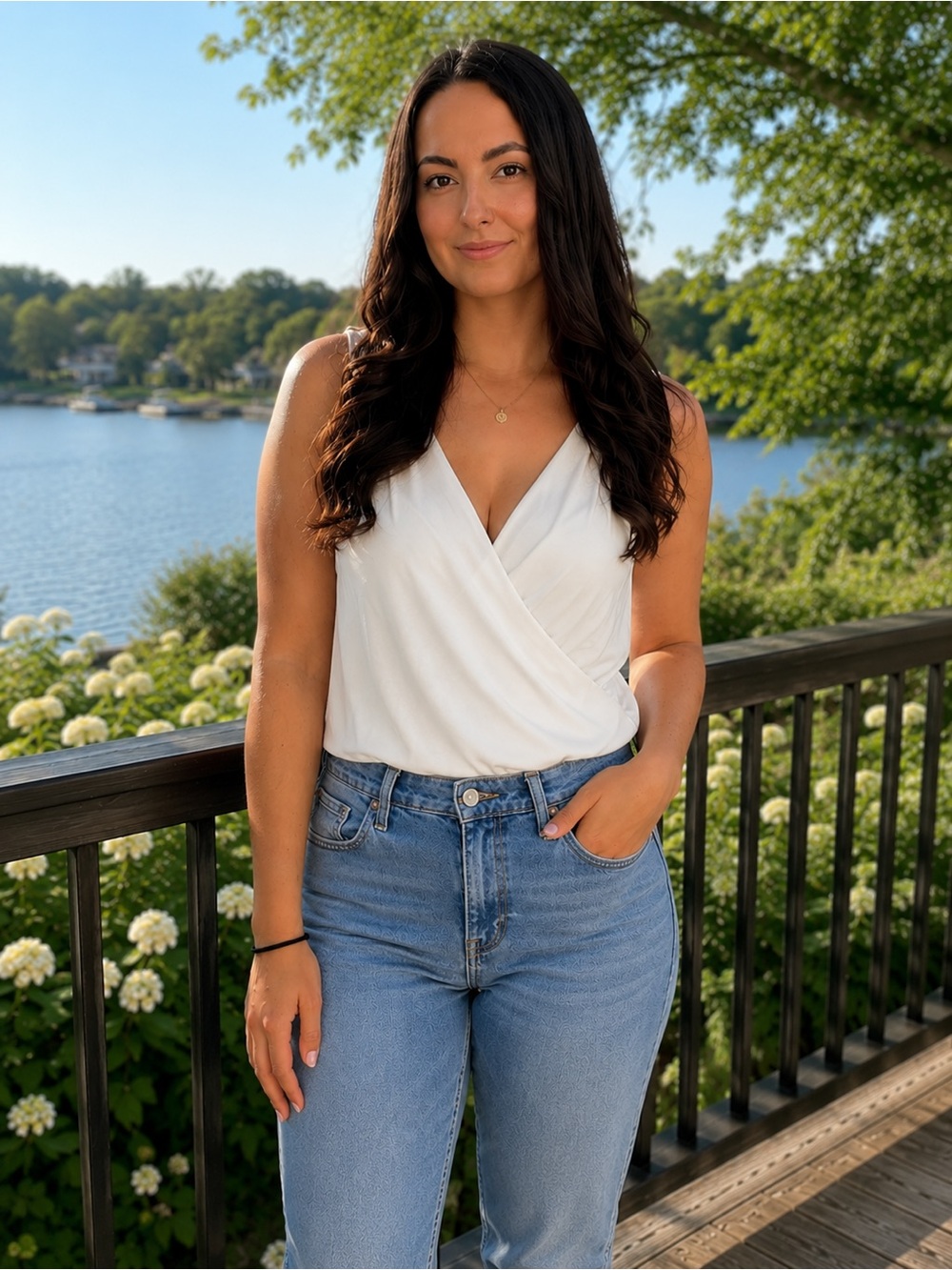 |New York & Co| Women’s Sleeveless Blouse Bodysuit